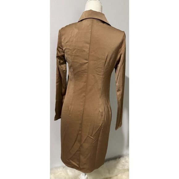 Mellóday NWT rushed shirt dress button front S - Picture 5 of 7